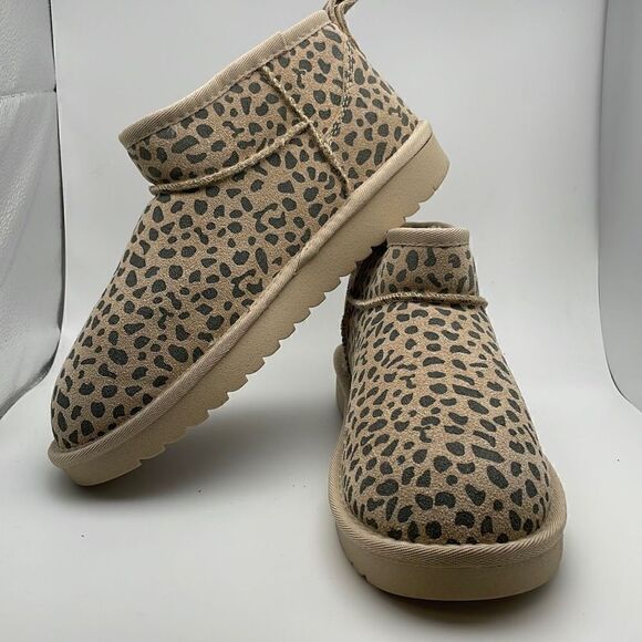 CUSHIONAIRE Women's pull on boot +Memory Foam 9 Tan Spotted - Picture 7 of 7